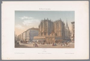 Zicht op de kerk Saint-Nizier en de rue de l