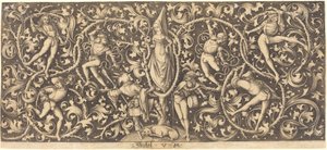 モリスダンサーの装飾、c。 14901500。 作： Israhel van Meckenem