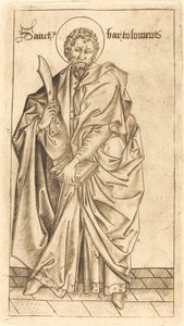 聖バーソロミュー、c。 14701480。 作： Israhel van Meckenem