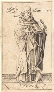 聖ドミニク 作： Israhel van Meckenem