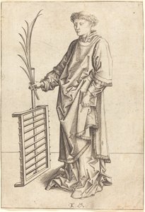 セントローレンス、c。 14801490。 作： Israhel van Meckenem