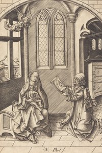 聖ルカが聖母の肖像画を描く、c。 1475年。