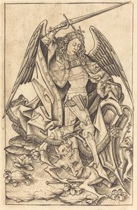 聖ミカエル、c。 14701480。 作： Israhel van Meckenem