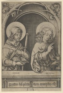 The Apostles の St. James the Greater と St. John。 作： Israhel van Meckenem