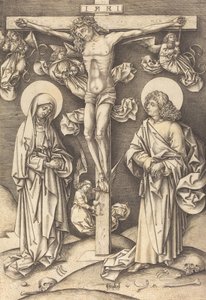 はりつけ、c。 14901500。 作： Israhel van Meckenem
