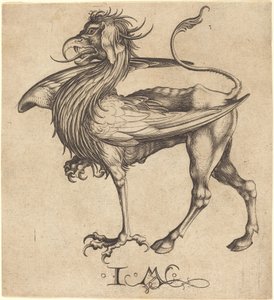 グリフィン 作： Israhel van Meckenem after Martin Schongauer