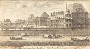 Veue et Perspective du Palais et Jardins des Tuileries 作： Israël Silvestre