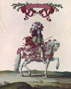 フィリップI（1640-1701）ペルシャの王としてのオルレアン公、ルイ14世（1638-1715）がチュイルリーの前で与えたカルーセルの一部、1662年6月5日