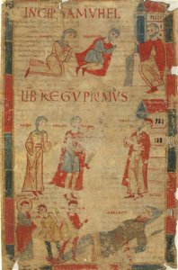 サムエル書第一巻の4つの場面 作： Italian 11th Century