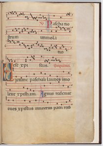 対音断片からのリーフ 6 作： Italian 13th Century
