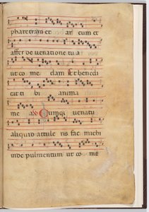 対音断片からのリーフ 8 作： Italian 13th Century