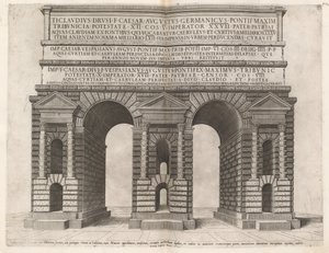 クラウディアン水道橋のアーチ 作： Italian 16th Century