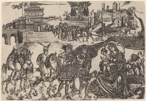 魔術師の崇拝 作： Italian 16th Century
