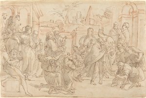 ヨセフとエジプトの兄弟 [反対] 作： Italian 17th Century