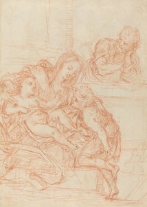 マドンナと子供と聖ヨハネとヨセフ [直訳] 作： Italian 17th Century