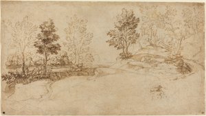 川の風景 作： Italian 17th Century
