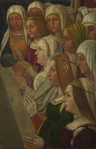 友愛会の女性会員、c。 1500 作： Italian Master