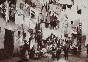1920年、パレルモの特徴的な通り 作： Italian Photographer