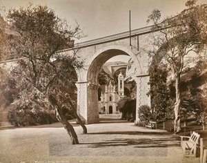 アルバム「ジェノバとピサ」：モナコのサント・デボーテ礼拝堂、1880-90年頃（モノクロ写真 作： Italian Photographer