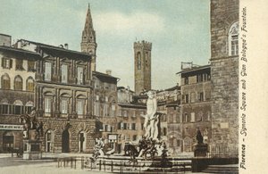 イタリア、フィレンツェ、シニョーリア広場 作： Italian Photographer