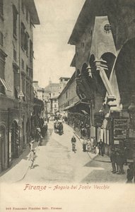 イタリア、フィレンツェ、ヴェッキオ橋 作： Italian Photographer