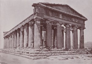 イタリアアグリジェントのコンコルディア神殿（モノクロ写真 作： Italian Photographer