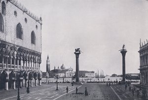 イタリアヴェネツィア、ピアッツェッタ（モノクロ写真 作： Italian Photographer