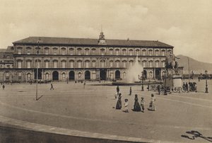 ナポリパラッツォ・レアーレ（モノクロ写真 作： Italian Photographer
