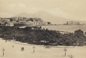ナポリ：パノラマ・ヴィスト・ダ・メルジェリーナ（モノクロ写真 作： Italian Photographer