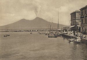 ナポリ：S Lucia Col Vesuvio（モノクロ写真 作： Italian Photographer
