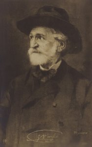 ジュゼッペ・ヴェルディの肖像 作： Italian Photographer