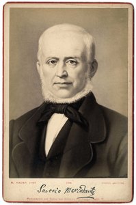 イタリアの作曲家、サヴェリオ・メルカダンテ（1795-1870）の肖像。 作： Italian Photographer