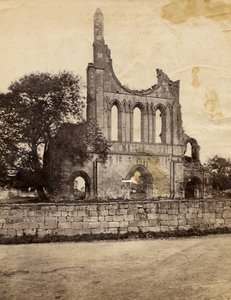 北西から見たバイランド修道院跡、イギリス、1890年頃 作： Italian Photographer