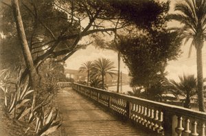 サンレモ、ジャルディーニ（モノクロ写真 作： Italian Photographer