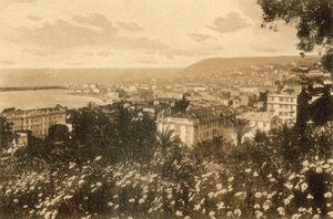 サンレモ、レバンテのパノラマ（モノクロ写真 作： Italian Photographer