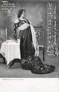 トスカ」のシーン（モノクロ写真