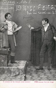 トスカ」のシーン（モノクロ写真 作： Italian Photographer