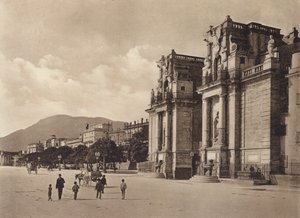 シチリア / シチリア島：ポルタ・フェリーチェ（モノクロ写真） 作： イタリアの写真家