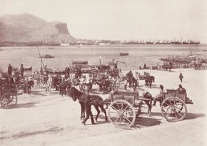 シチリア：パレルモの波止場にて（モノクロ写真） 作： イタリアの写真家