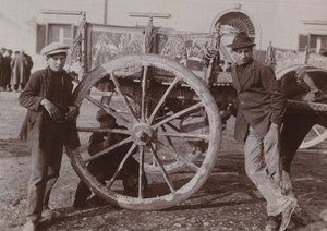 典型的なシチリアカート、1920