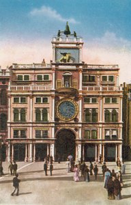 ベネチア/ヴェネツィア：時計塔（カラー写真） 作： イタリアの写真家