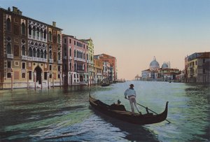 ヴェネツィア、アカデミアの大運河、パラッツォフランケッティ 作： Italian Photographer