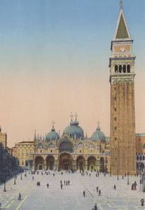 ベネチア、サンマルコ教会と鐘楼（カラー写真 作： Italian Photographer