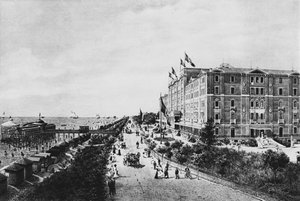 Venezia, Lido, Grand Hotel des Bains (bw photo) 作： Italian Photographer