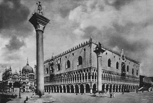 ベネチア、ドージェの宮殿（モノクロ写真 作： Italian Photographer