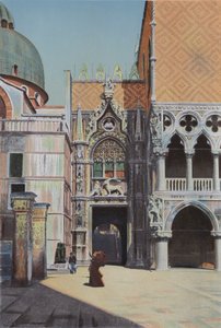 ベネチア、ポルタ・デラ・カルタ（カラー写真 作： Italian Photographer