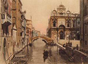 ヴェネツィア / ヴェネツィア：メンディカンティ橋（カラー写真） 作： イタリアの写真家