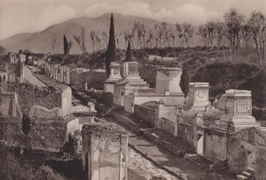 墓の通り」Via Delle Tombe（モノクロ写真 作： Italian Photographer