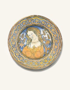Deruta Bella Donna Charger、c.1500-30 作： Italian School