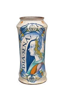 Deruta Maiolica "Bella Donna" Albarello、c.1510-20 作： Italian School